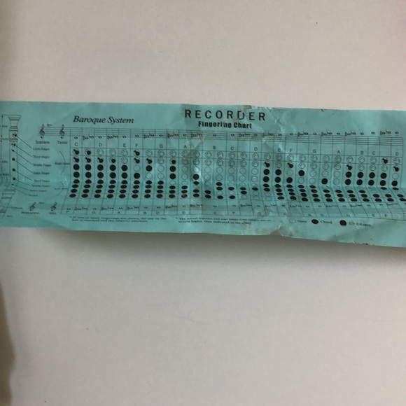 2 canto recorders soprano baroque model rhythm band instruments - Picture 7 of 9